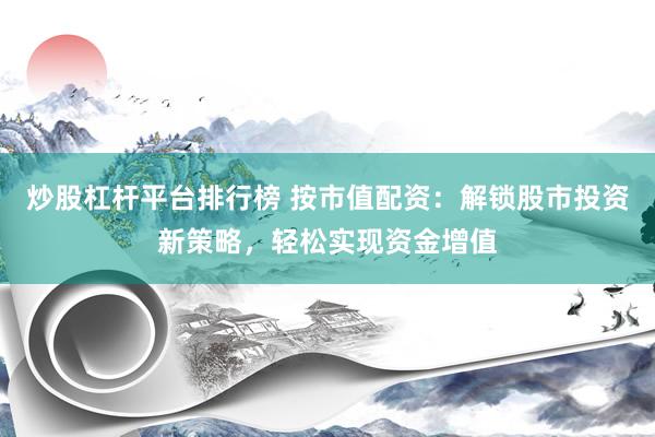 炒股杠杆平台排行榜 按市值配资：解锁股市投资新策略，轻松实现资金增值